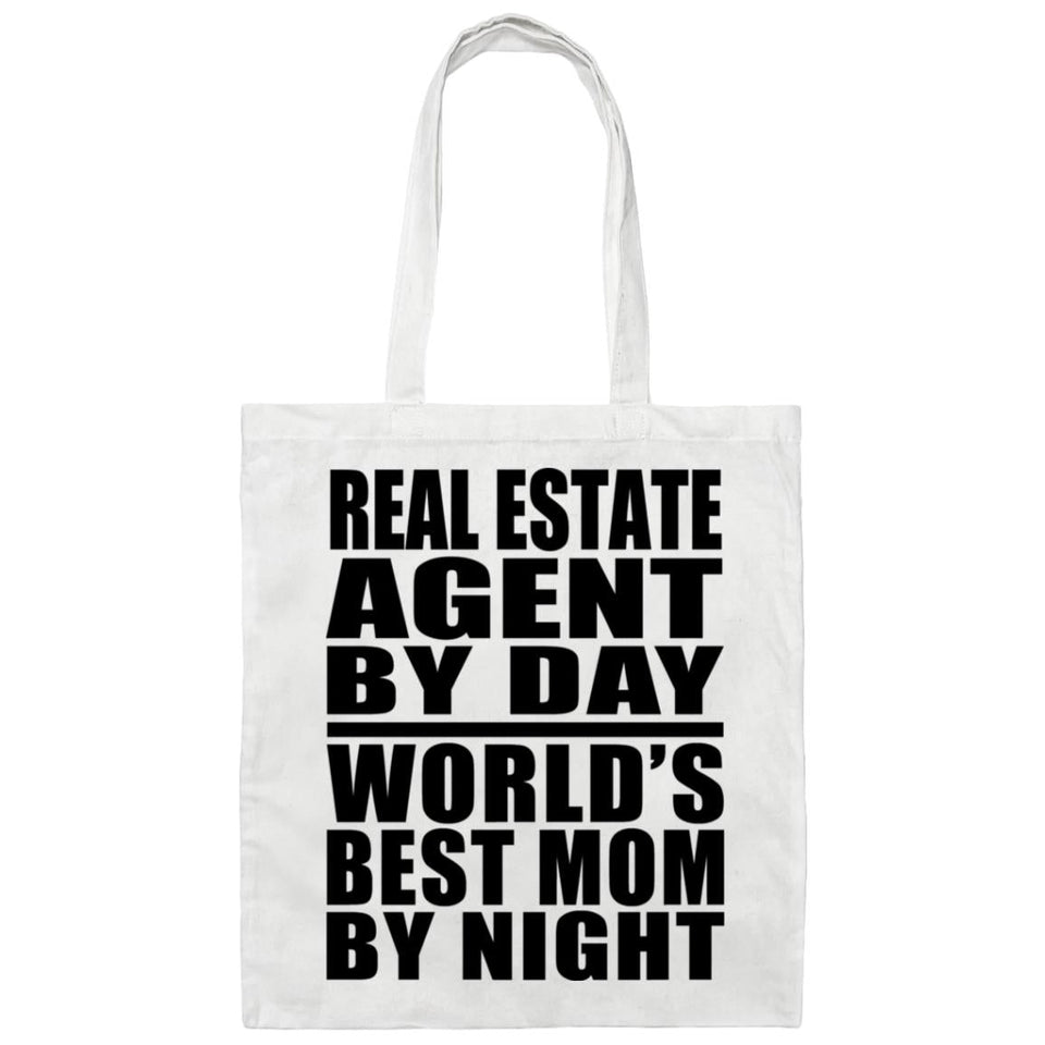 Real Estate Agent By Day World's Best Mom By Night - Tote Bag White