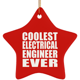 Coolest Electrical Engineer Ever - Star Ornament