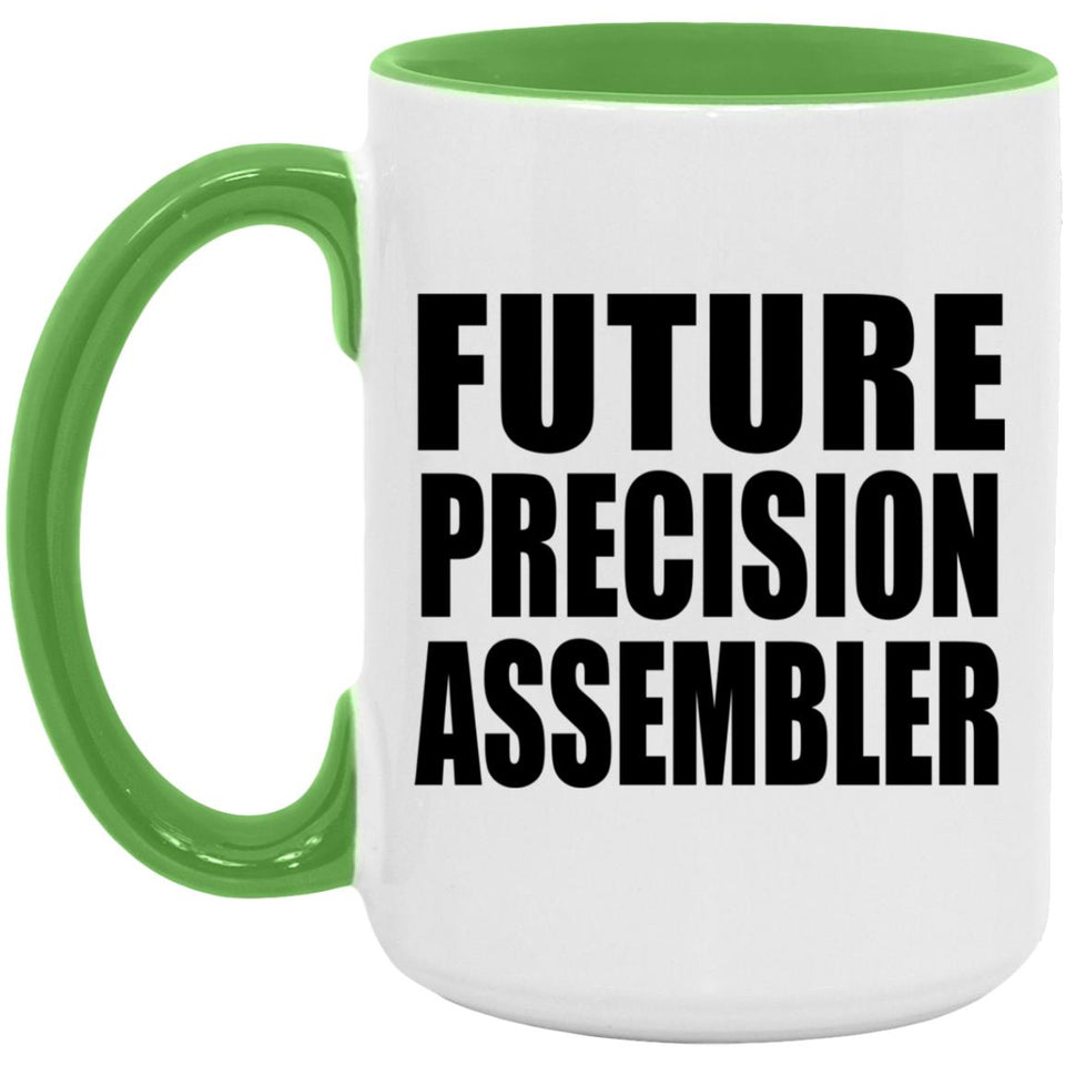 Future Precision Assembler - 15oz Accent Mug Green
