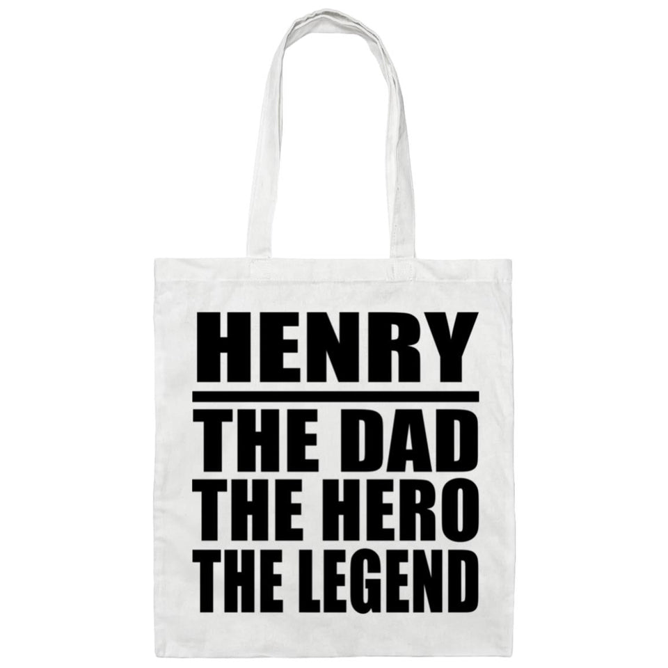 Henry The Dad The Hero The Legend - Tote Bag White
