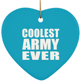 Coolest Army Ever - Heart Ornament