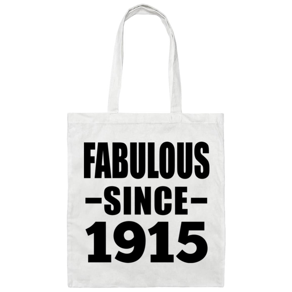 109th Birthday Fabulous Since 1915 - Tote Bag White