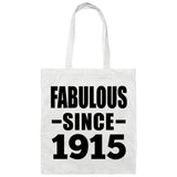 109th Birthday Fabulous Since 1915 - Tote Bag White