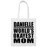 Danielle World's Okayest Mom - Tote Bag White