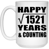 Happy 39th Anniversary Square Root of 1521 Years & Counting - 15oz Coffee Mug
