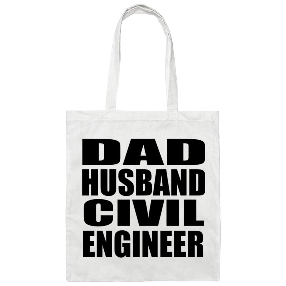 Dad Husband Civil Engineer - Tote Bag White