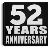 52nd Anniversary 52 Years Anniversary - Canvas Square