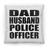 Dad Husband Police Officer - Throw Pillow