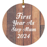 First Year As Step Mum 2024 - Circle Ornament E