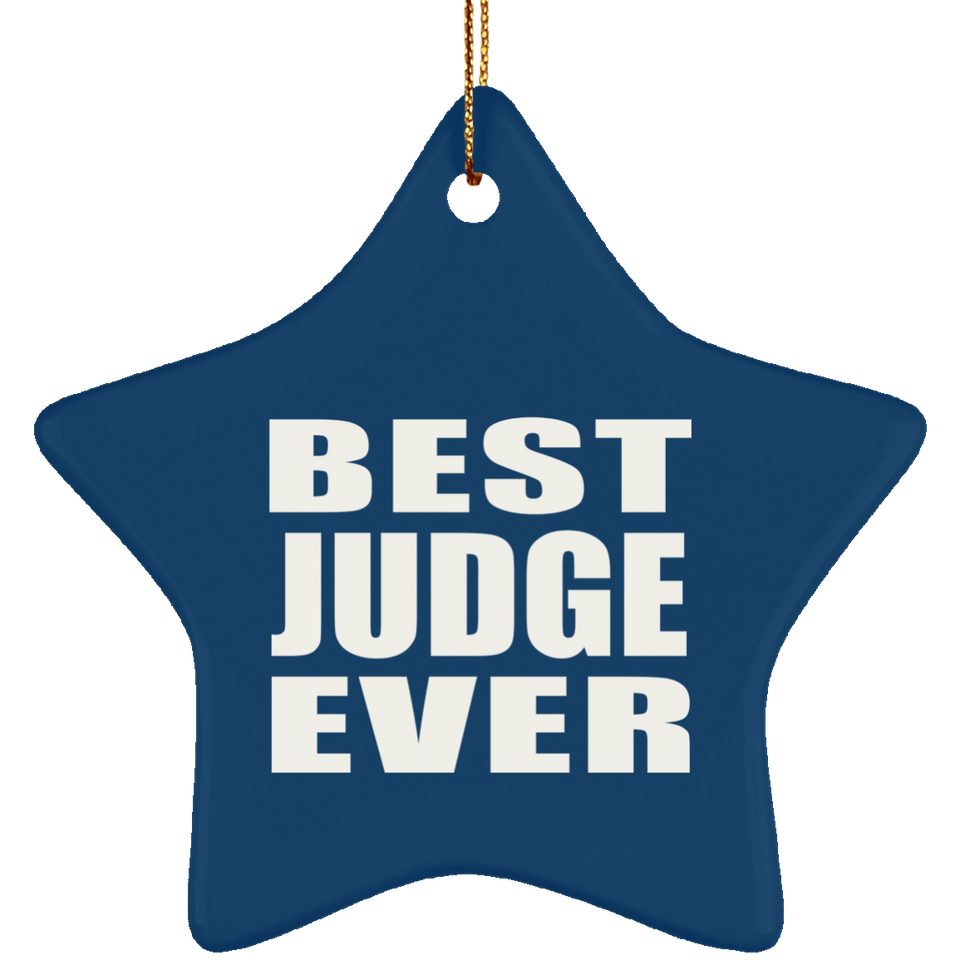 Best Judge Ever - Star Ornament