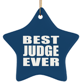 Best Judge Ever - Star Ornament