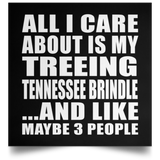 All I Care About Is My Treeing Tennessee Brindle - Poster Square
