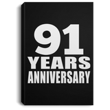 91st Anniversary 91 Years Anniversary - Canvas Portrait