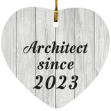 Architect Since 2023 - Heart Ornament F