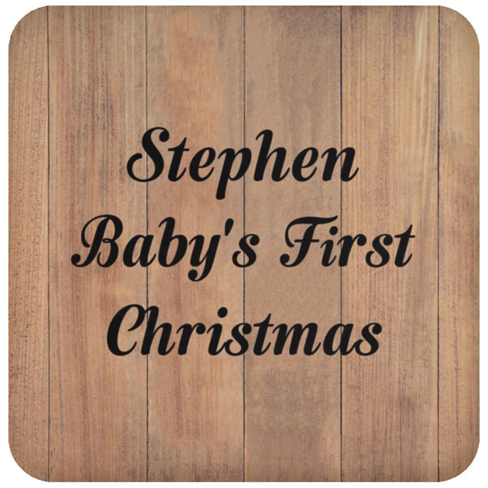 Stephen Baby's First Christmas - Drink Coaster C
