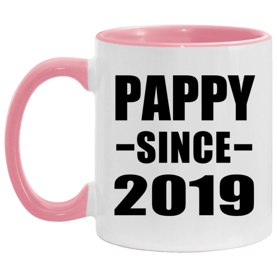 Pappy Since 2019 - 11oz Accent Mug Pink