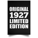97th Birthday Original 1927 Limited Edition - Poster Portrait