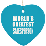 World's Greatest Salesperson - Heart Ornament
