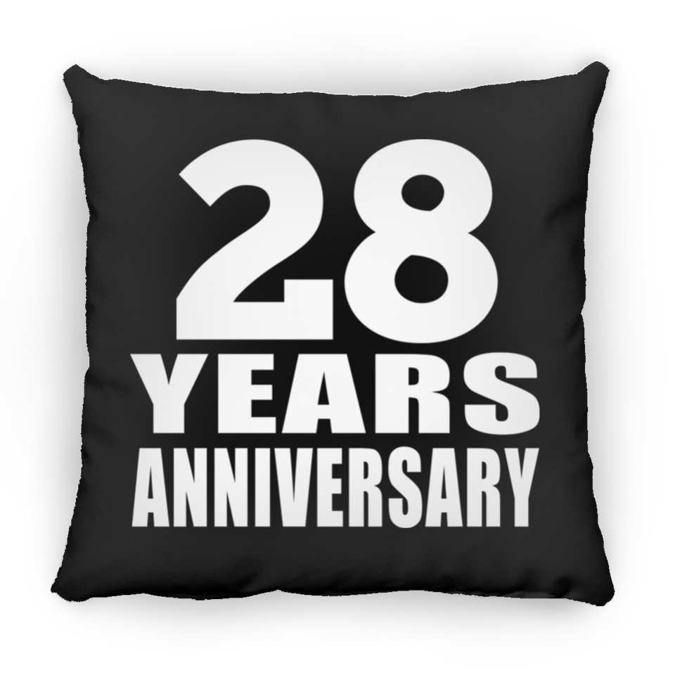 28th Anniversary 28 Years - Throw Pillow Black