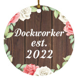 Dockworker Established Est. 2022 - Circle Ornament A