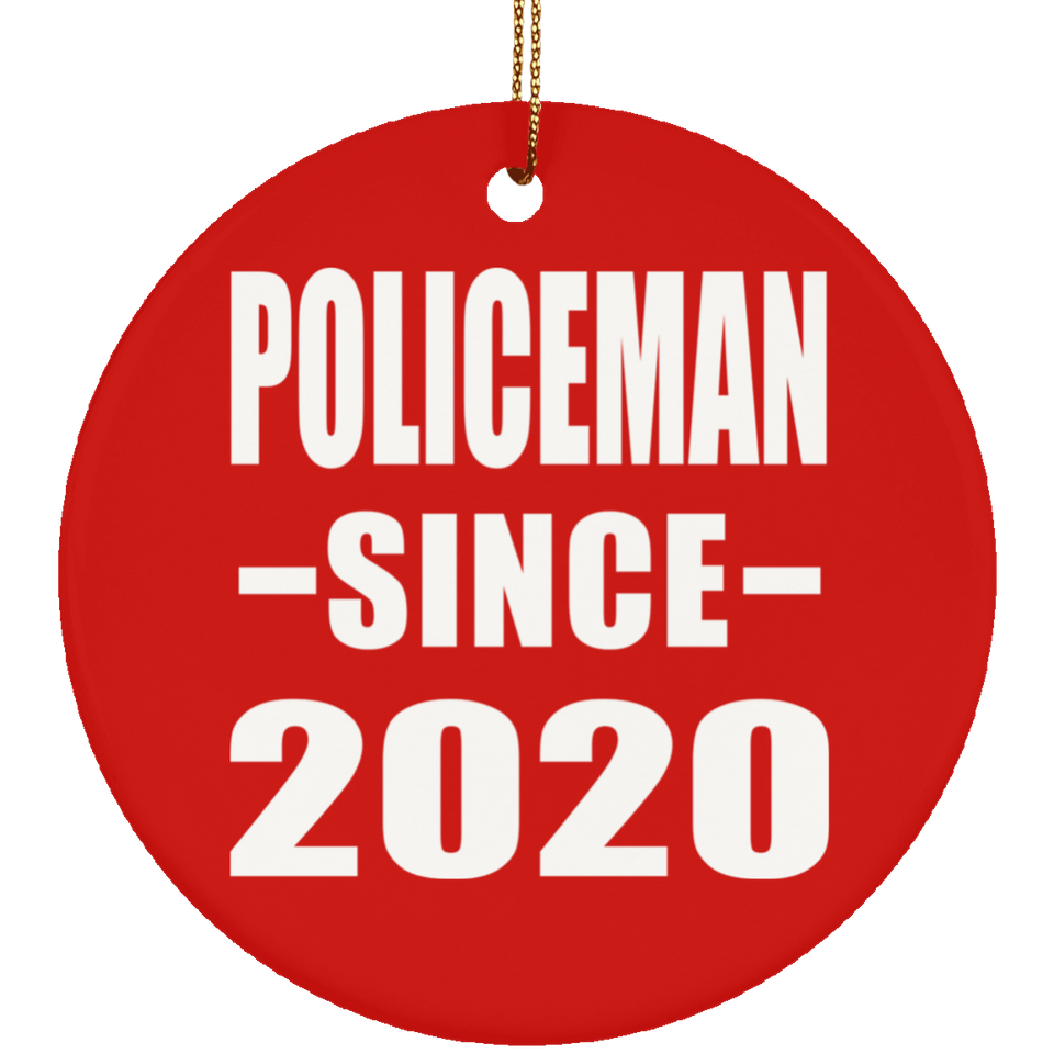 Policeman Since 2020 - Circle Ornament