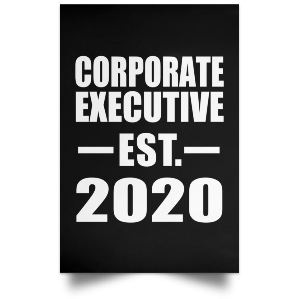 Corporate Executive Established EST. 2020 - Poster Portrait