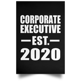 Corporate Executive Established EST. 2020 - Poster Portrait