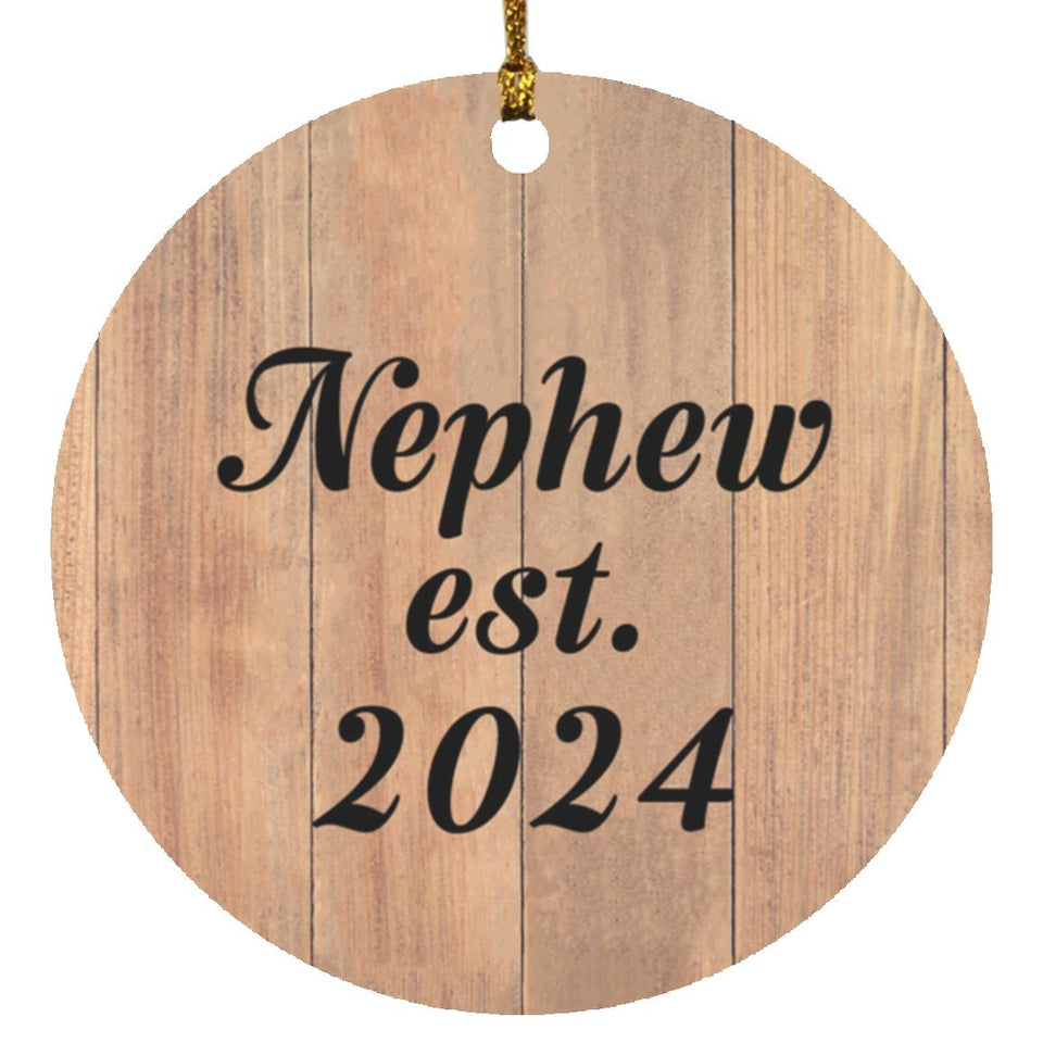 Nephew Established EST. 2024 - Circle Ornament C
