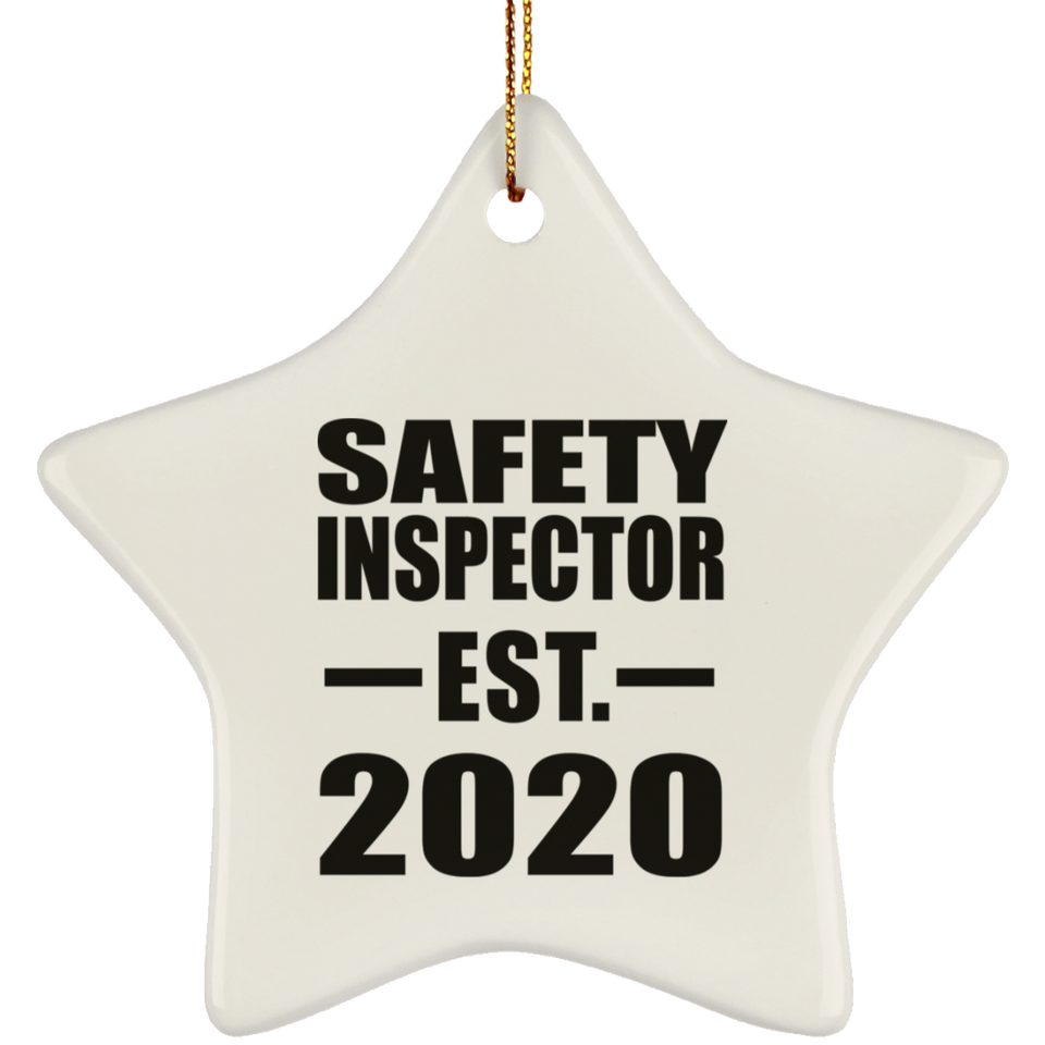 Safety Inspector Established EST. 2020 - Star Ornament
