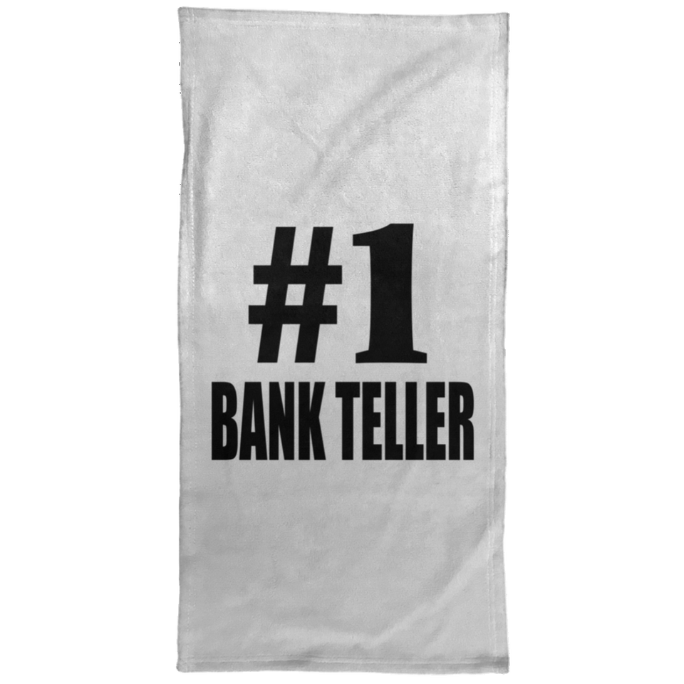 Number One #1 Bank Teller - Hand Towel
