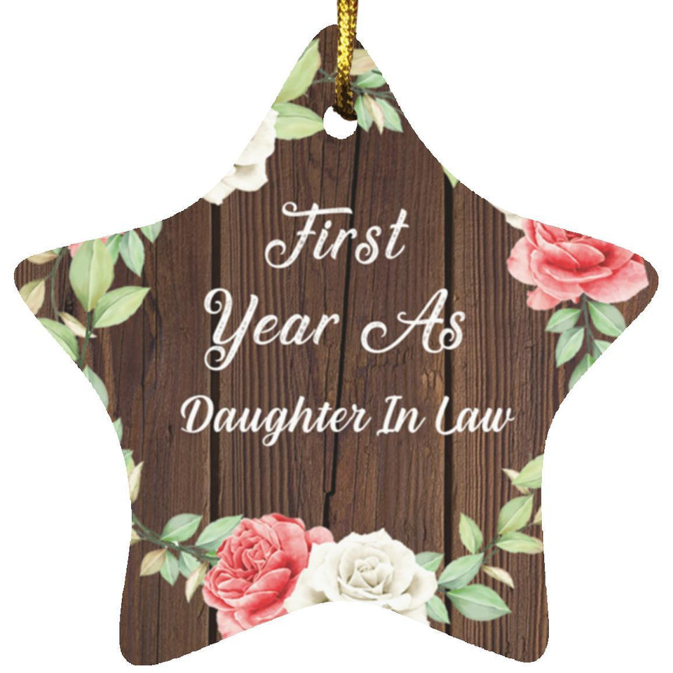 First Year As Daughter In Law - Star Ornament A