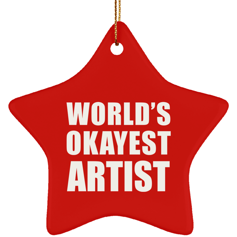 World's Okayest Artist - Star Ornament