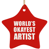 World's Okayest Artist - Star Ornament