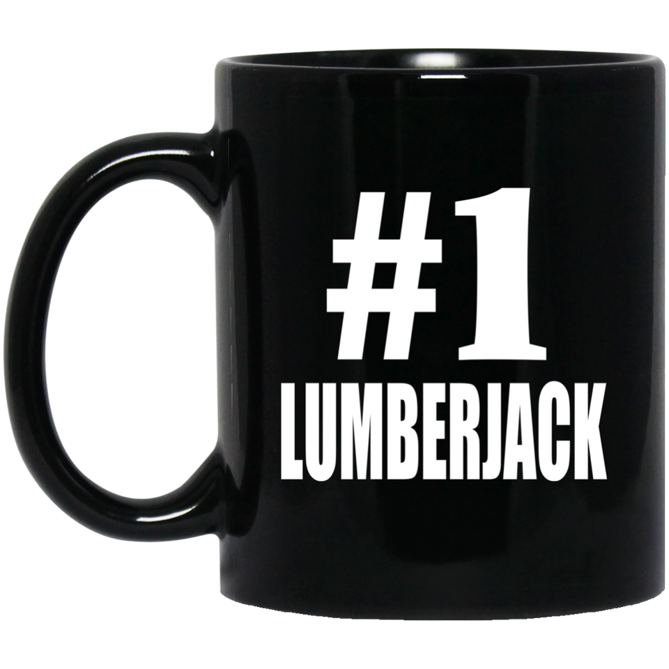 Number One #1 Lumberjack - 11 Oz Coffee Mug Black