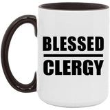 Blessed Clergy - 15oz Accent Mug Black