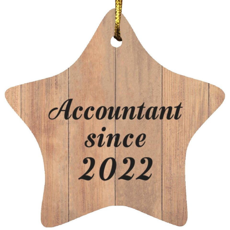 Accountant Since 2022 - Star Ornament C