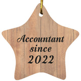 Accountant Since 2022 - Star Ornament C