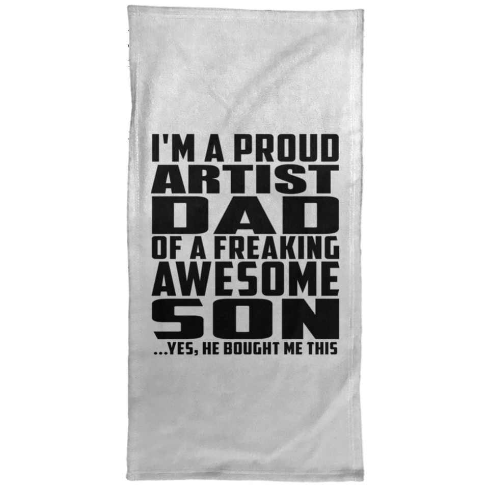 Proud Artist Dad Of Awesome Son - Hand Towel