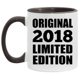 6th Birthday Original 2018 Limited Edition - 11oz Accent Mug Black