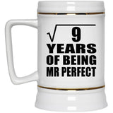 3rd Anniversary Square Root of 9 Years of Mr Perfect - Beer Stein