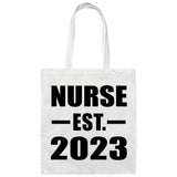 Nurse Established EST. 2023 - Tote Bag White