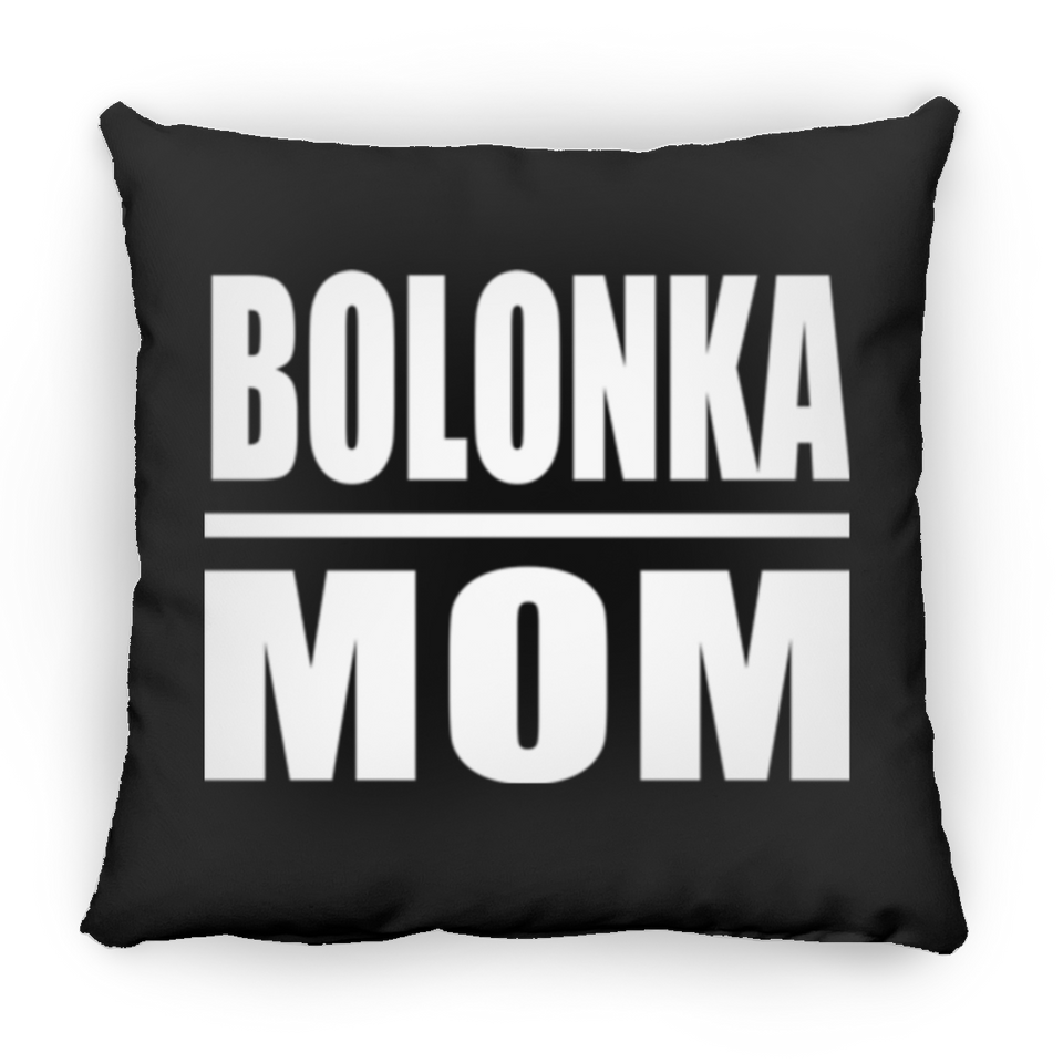 Bolonka Mom - Throw Pillow Black