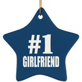 Number One #1 Girlfriend - Star Ornament