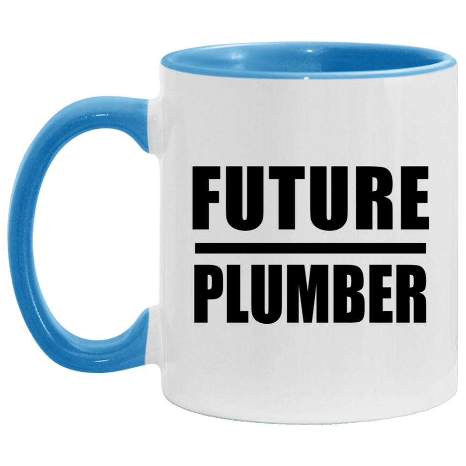 Future Plumber - 11oz Accent Mug Blue