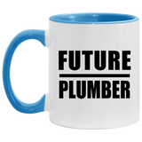 Future Plumber - 11oz Accent Mug Blue