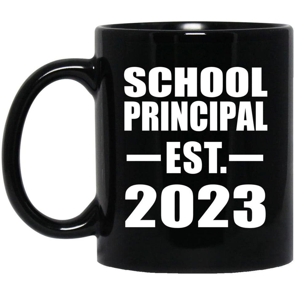 School Principal Established EST. 2023 - 11oz Coffee Mug Black