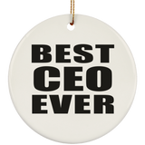 Best CEO Ever - Circle Ornament