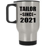 Tailor Since 2021 - Silver Travel Mug