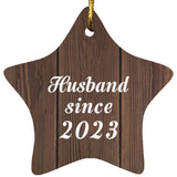 Husband Since 2023 - Star Ornament D