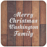 Merry Christmas Washington Family - Drink Coaster E